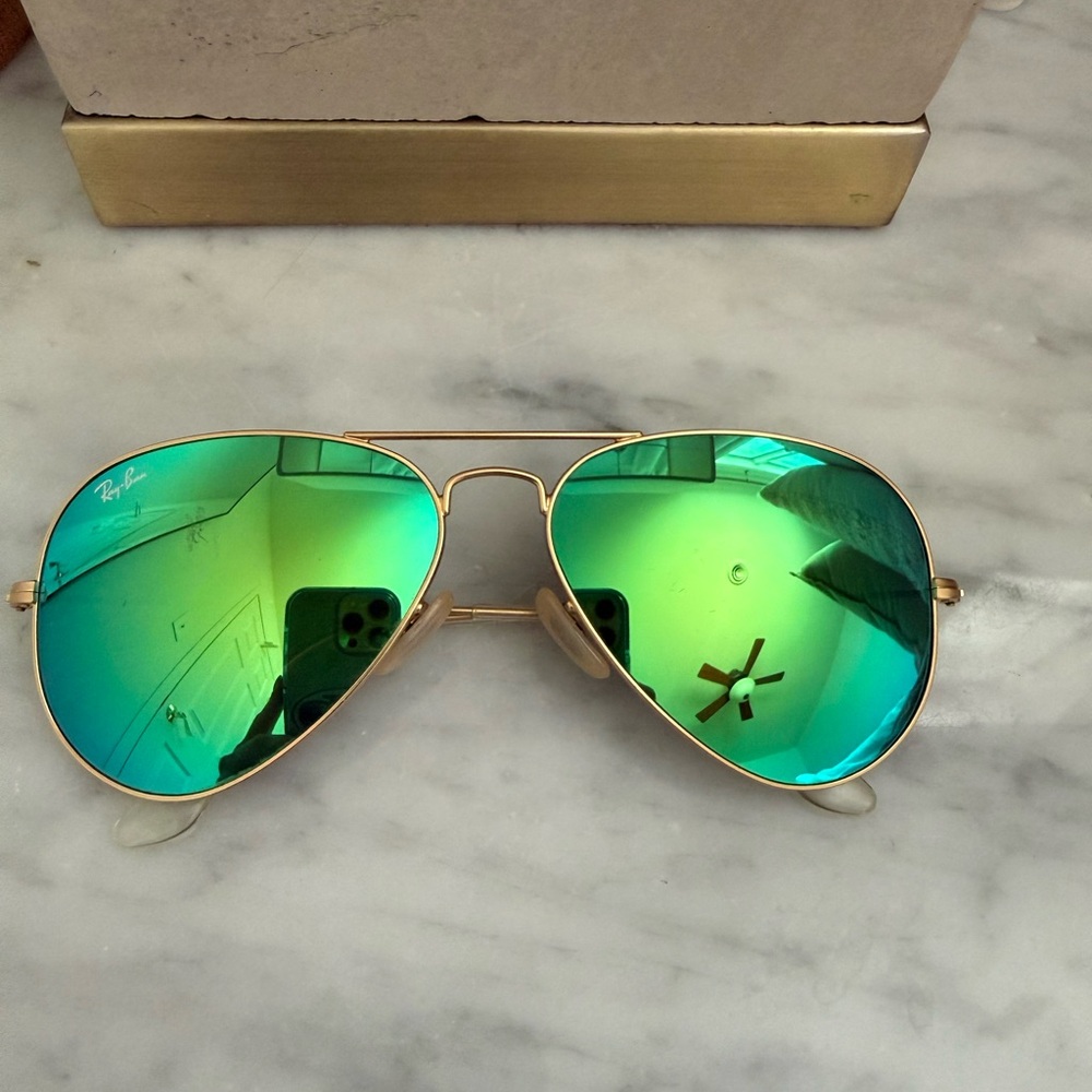 Ray-Ban Aviator Green Flash Lenses